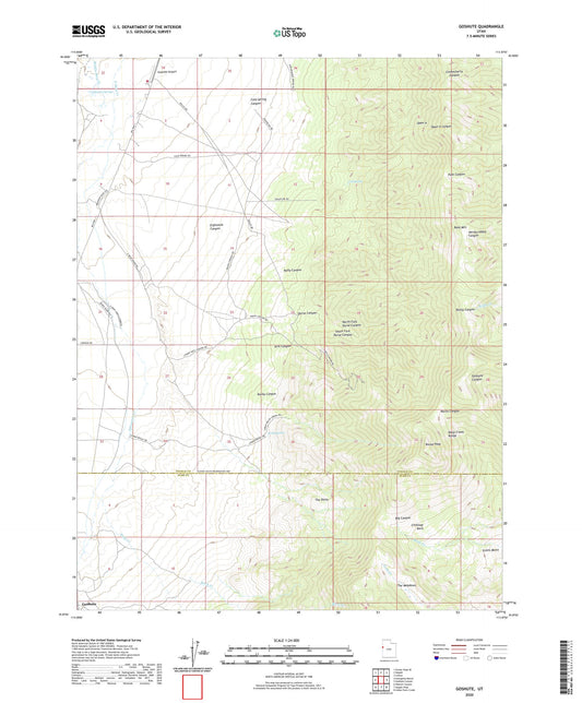 Goshute Utah US Topo Map Image