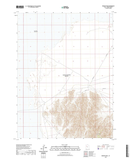 Granite Peak Utah US Topo Map Image