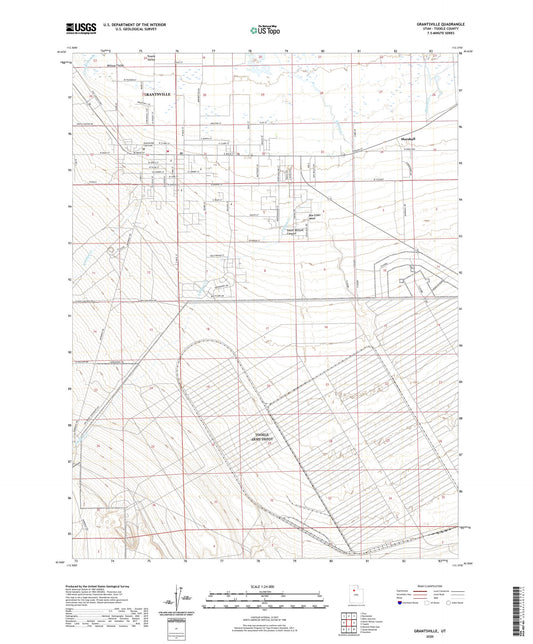 Grantsville Utah US Topo Map Image
