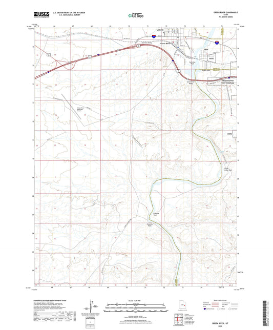 Green River Utah US Topo Map Image