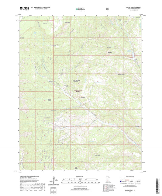 Griffin Point Utah US Topo Map Image