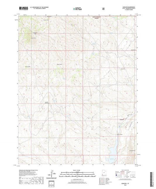 Gunlock Utah US Topo Map Image