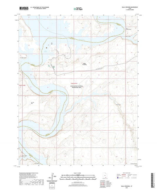 Halls Crossing Utah US Topo Map Image