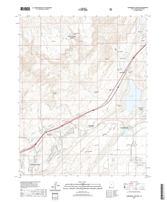 Harrisburg Junction Utah US Topo Map Image