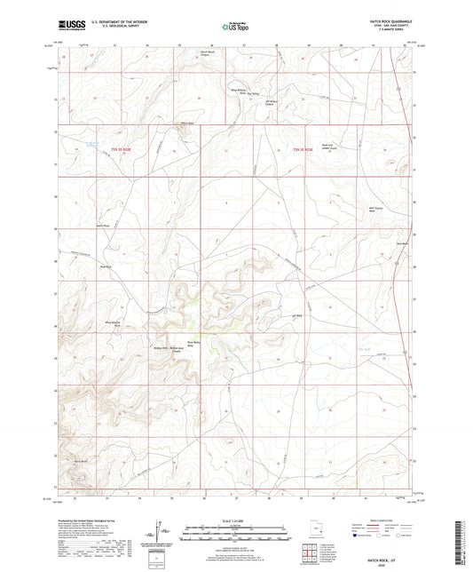 Hatch Rock Utah US Topo Map Image