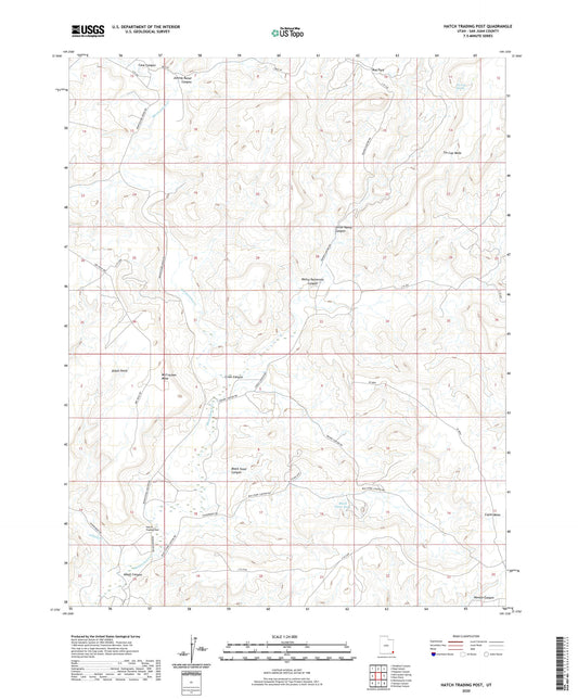 Hatch Trading Post Utah US Topo Map Image