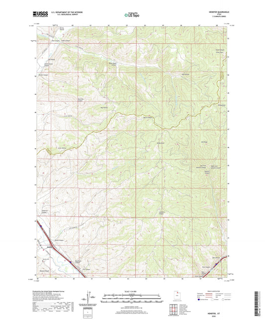 Henefer Utah US Topo Map Image