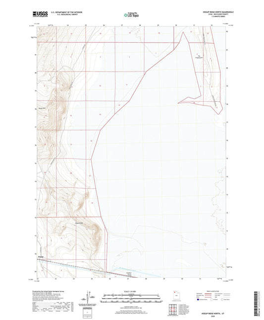 Hogup Ridge North Utah US Topo Map Image