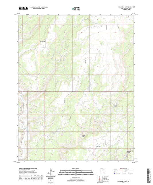 Horsehead Point Utah US Topo Map Image