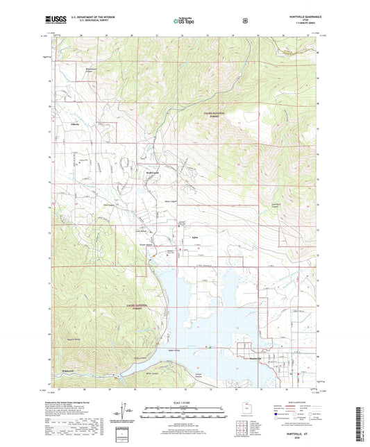 Huntsville Utah US Topo Map Image