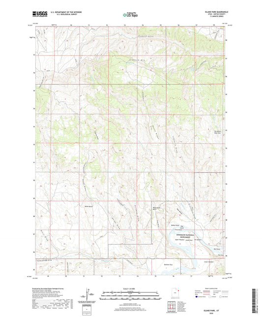Island Park Utah US Topo Map Image