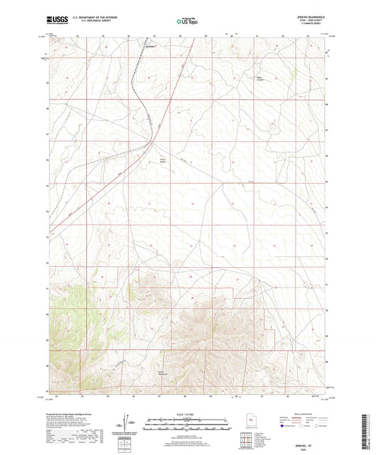 Jericho Utah US Topo Map Image