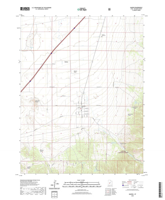 Kanosh Utah US Topo Map Image