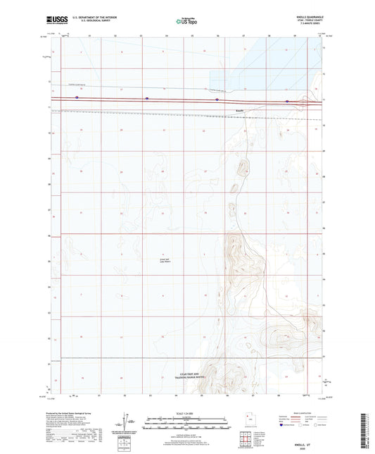 Knolls Utah US Topo Map Image