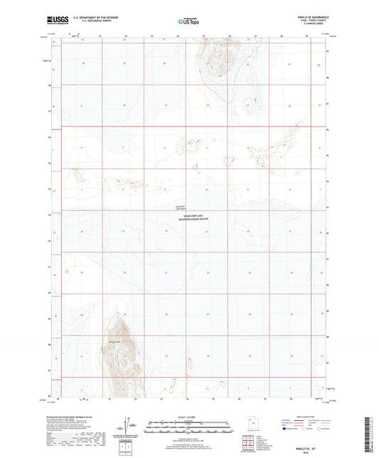 Knolls SE Utah US Topo Map Image