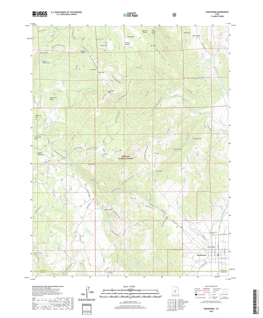 Koosharem Utah US Topo Map Image