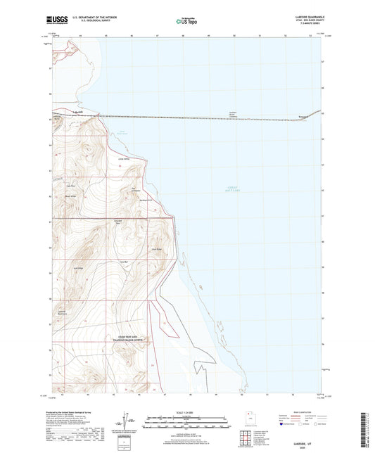 Lakeside Utah US Topo Map Image