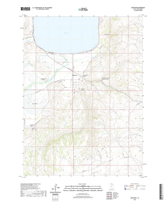 Laketown Utah US Topo Map Image