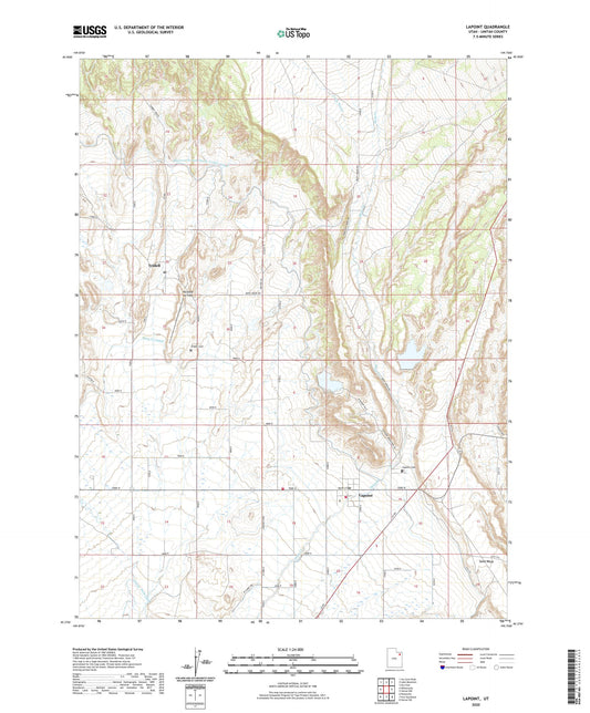 Lapoint Utah US Topo Map Image