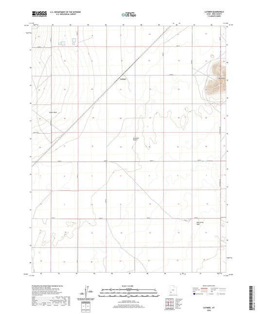 Latimer Utah US Topo Map Image