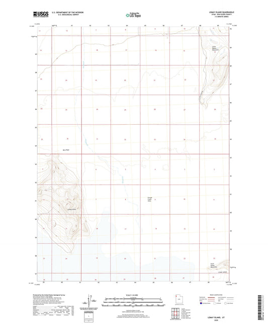 Lemay Island Utah US Topo Map Image