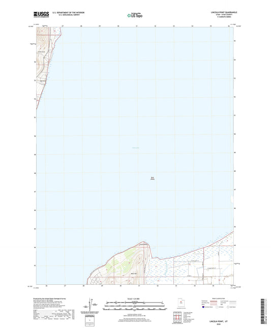 Lincoln Point Utah US Topo Map Image