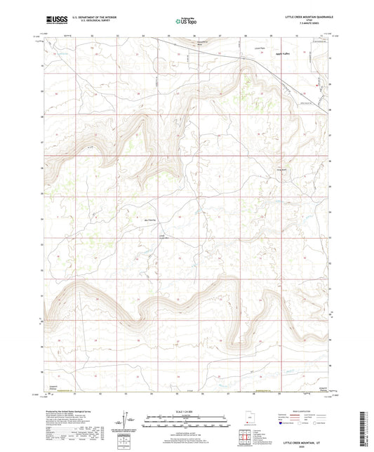 Little Creek Mountain Utah US Topo Map Image