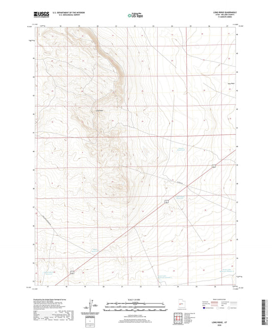 Long Ridge Utah US Topo Map Image