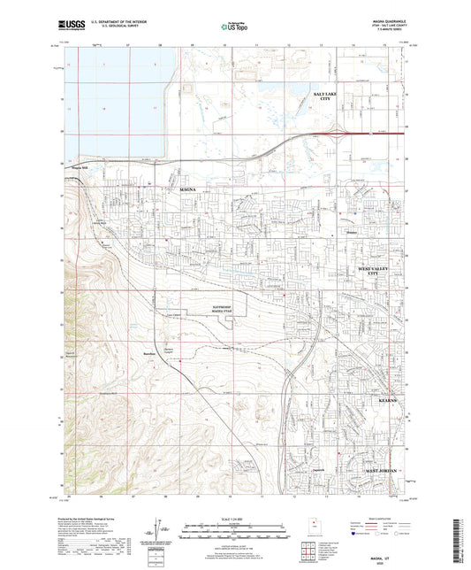 Magna Utah US Topo Map Image