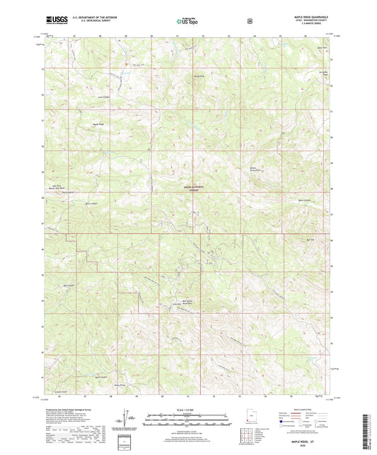 Maple Ridge Utah US Topo Map Image