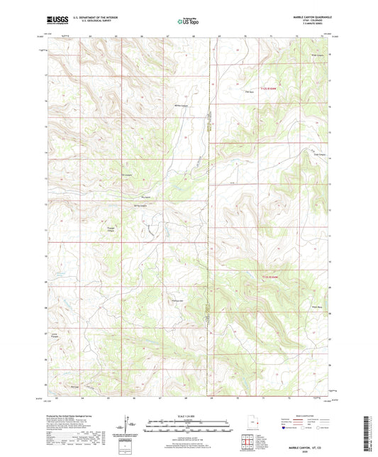 Marble Canyon Utah US Topo Map Image