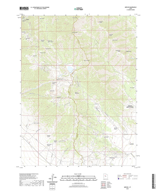 Mercur Utah US Topo Map Image