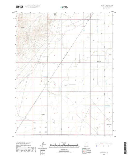 Milford Flat Utah US Topo Map Image