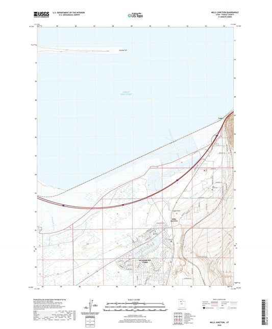 Mills Junction Utah US Topo Map Image