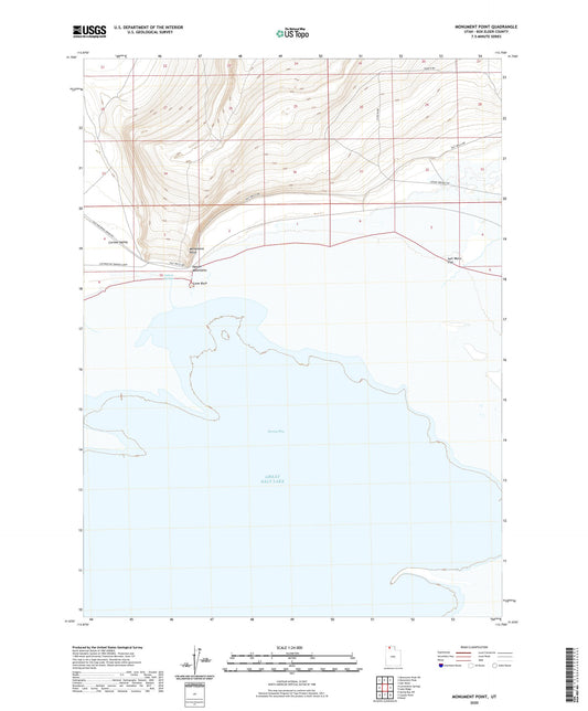 Monument Point Utah US Topo Map Image