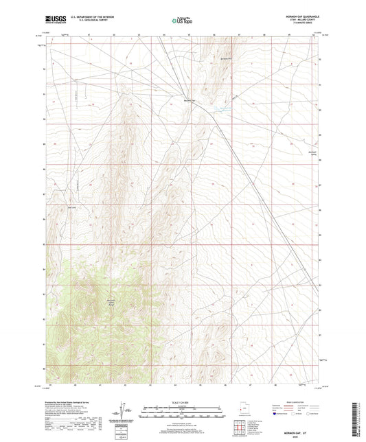 Mormon Gap Utah US Topo Map Image