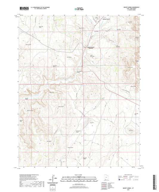 Mount Carmel Utah US Topo Map Image