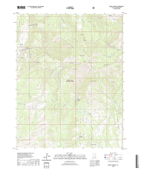 Mount Linnaeus Utah US Topo Map Image