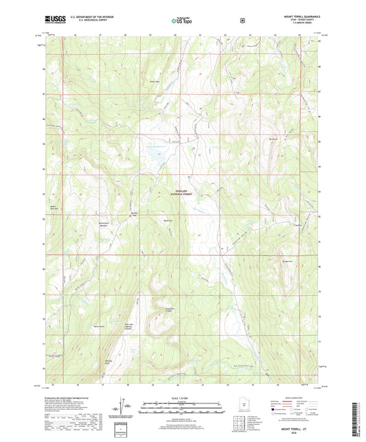 Mount Terrill Utah US Topo Map Image
