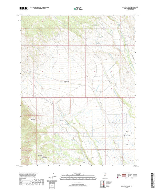 Mountain Home Utah US Topo Map Image