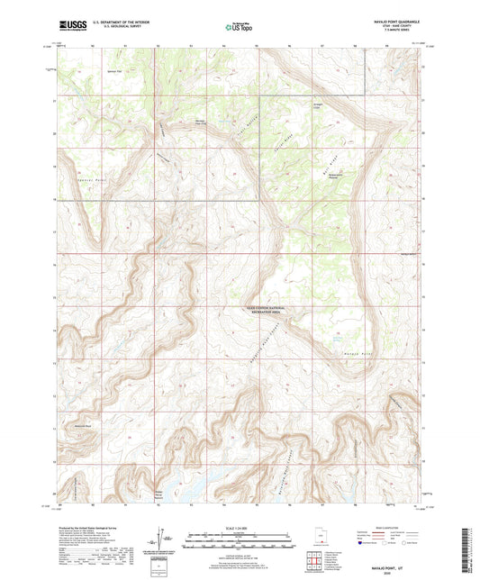 Navajo Point Utah US Topo Map Image