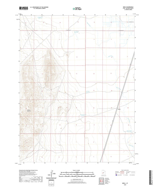 Neels Utah US Topo Map Image