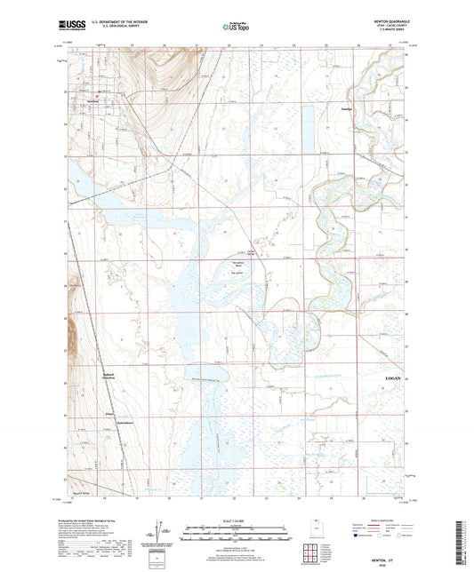 Newton Utah US Topo Map Image