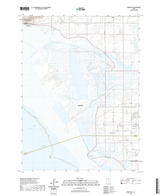 Ogden Bay Utah US Topo Map Image