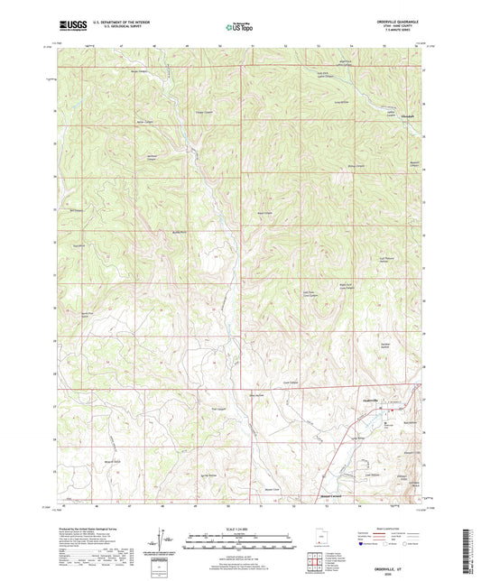 Orderville Utah US Topo Map Image