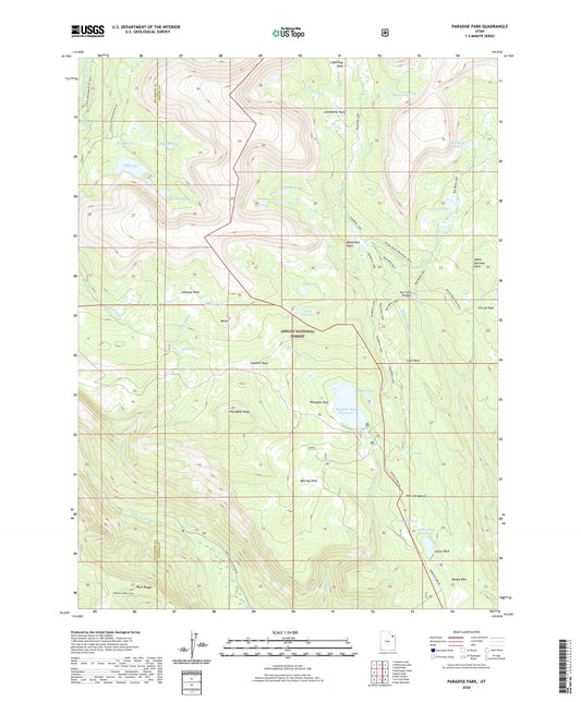 Paradise Park Utah US Topo Map Image