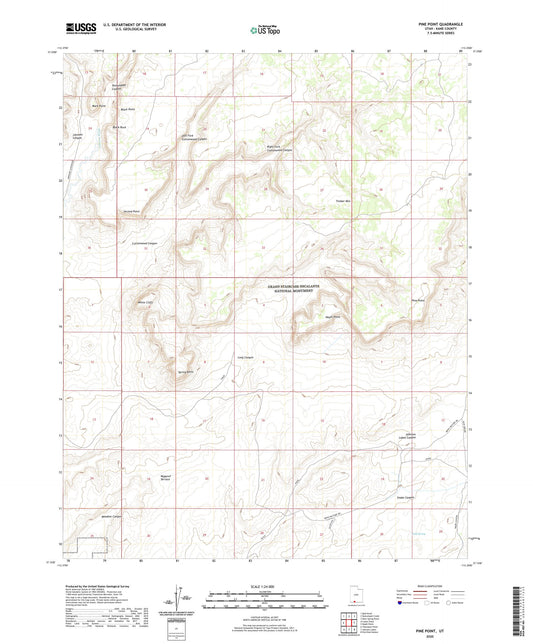 Pine Point Utah US Topo Map Image