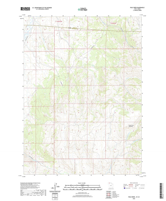 Pole Creek Utah US Topo Map Image
