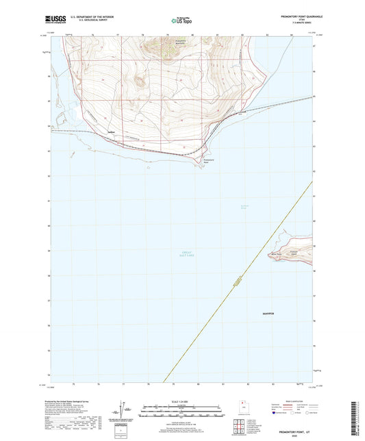 Promontory Point Utah US Topo Map Image
