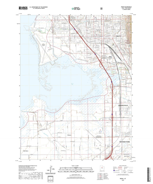 Provo Utah US Topo Map Image